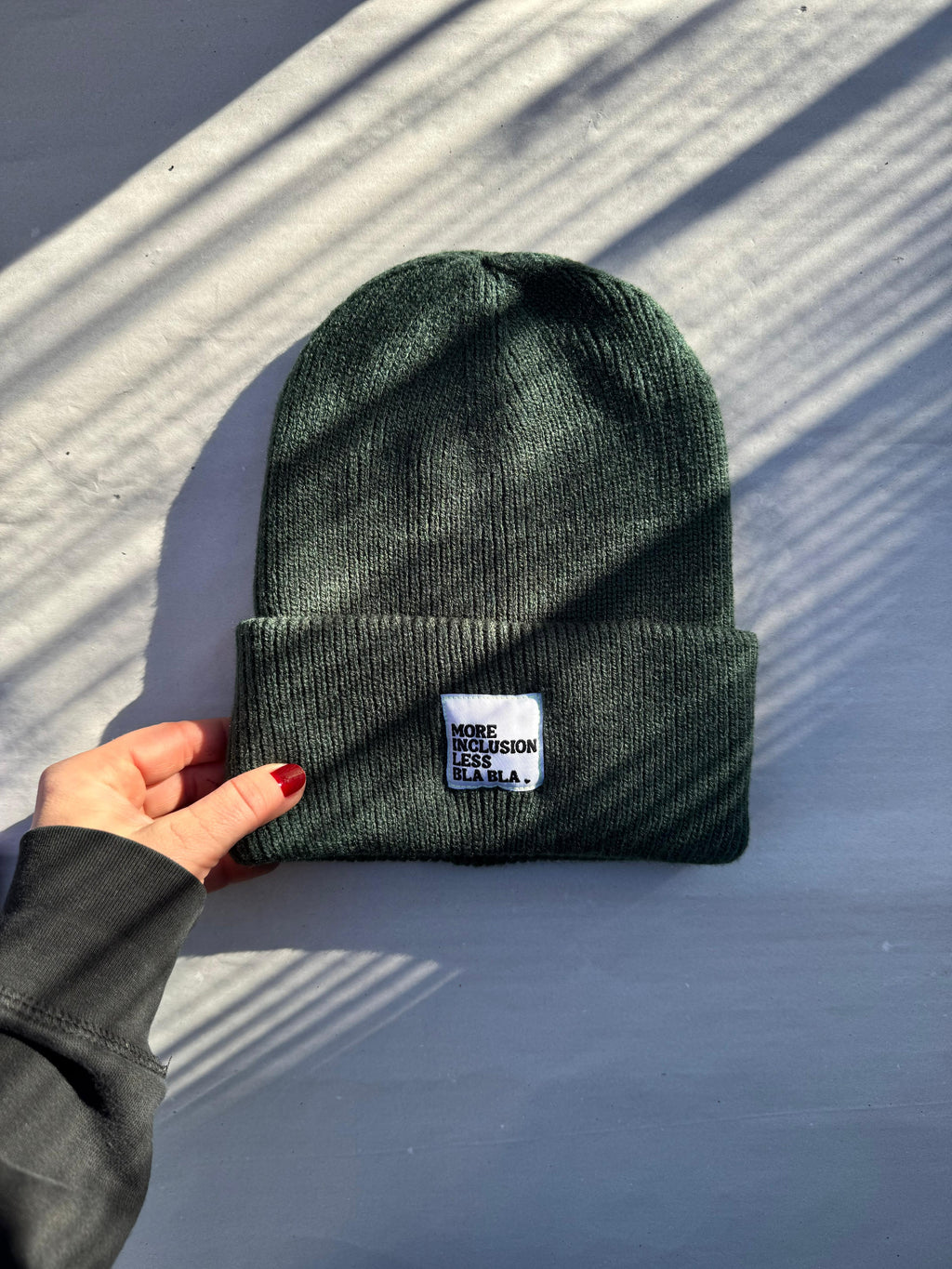 Statement Beanie - grün