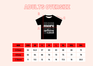 Oversized T-Shirt "more inclusion less bullshit"