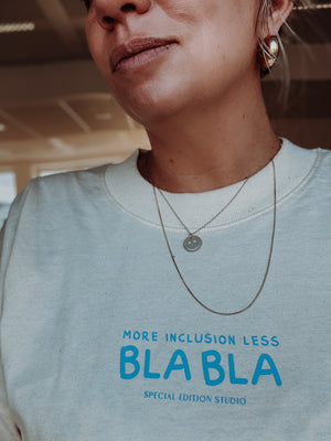 Oversized Shirt "more inclusion - less bla bla"