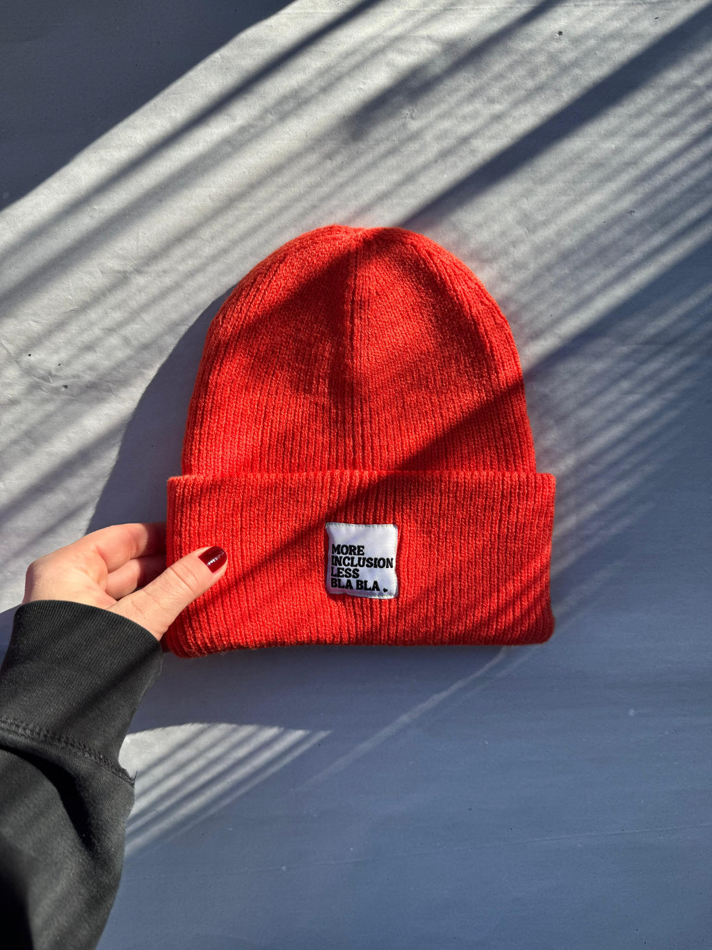 Statement Beanie - rot